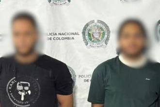 Alias El Cerrajero (Izq.) y alias El Menor (Der.). FOTO: CORTESÍA POLICÍA