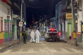 Lugar donde ocurrió la balacera en Urrao. FOTO: D.R.A 