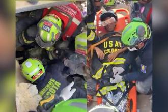 El momento del rescate quedó registrado en video. FOTO: @MINDEFENSA
