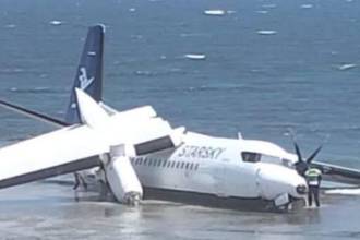 Así fue encontrado el avión por las autoridades tras reporte del accidente. FOTO: X @aviationbrk