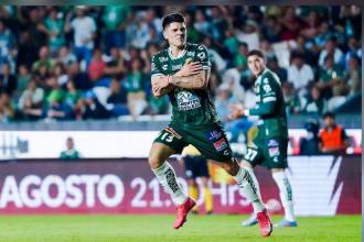 Daniel Arcila celebró en su primera presentación con el León. / FOTO: CORTESÍA @clubleonfc