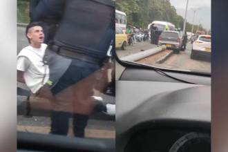 Accidente en la autopista Norte. FOTO: DENUNCIAS ANTIOQUIA