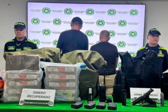 Delincuentes capturados./ FOTO: POLICÍA NACIONAL