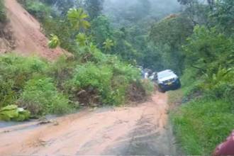 Derrumbes en la autopista Medellín-Bogotá. FOTO: TOMADO DE MiOriente