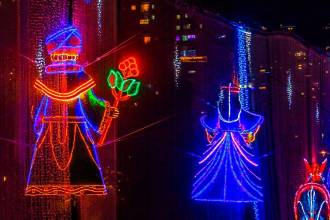 Así lucen los alumbrados en Medellín. /FOTO: CAMILO SUÁREZ