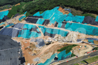 Nuevo vaso La Piñuela, terreno para albergar residuos en Antioquia. /FOTO: MANUEL SALDARRIAGA