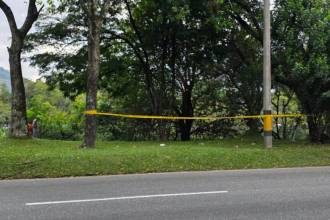 En este lugar, entre la avenida Regional y el río, cayó muerto el presunto delincuente. FOTO: CORTESÍA