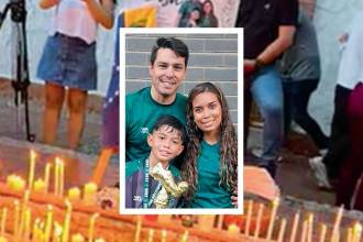 José Alejandro Ruiz y Oriana Sivira son entrenadores deportivos, pero trabajaban como manicurista y en una empresa de alimentos, respectivamente. Su hijo José Andrés era aficionado al fútbol y el atletismo. FOTOS: CORTESÍA