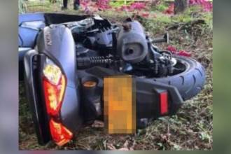 Motociclista fallecido en vía entre San Antonio de Prado e Itagüí. FOTOS: REDES SOCIALES