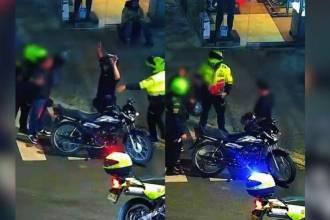 Momento en el que los dos hombres fueron capturados. FOTO: CAPTURA DE PANTALLA X @FICOGUTIERREZ