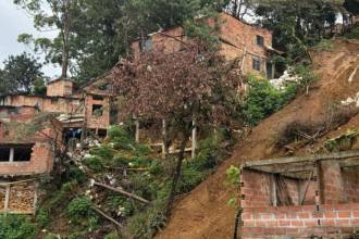 Zona a demoler en Villatina. FOTO: ALCALDÍA DE MEDELLÍN