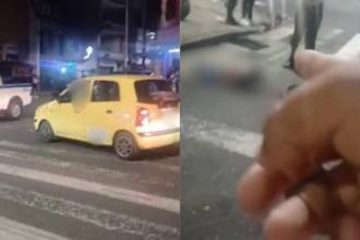 Accidente en el Centro de Medellín. FOTO: D.R.A