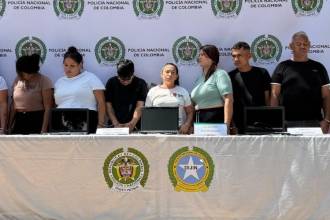 Desmantelan la banda delincuencial Las Pirañas dedicada al hurto de celulares. FOTO: X DE FICO GUTIÉRREZ