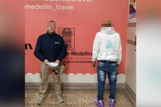 Extranjero inadmitido en Medellín. FOTO: ALCALDÍA DE MEDELLÍN