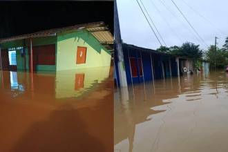 Inundaciones en el municipio de Chigorodó, Urabá antioqueño. FOTO: FACEBOOK DEISY SÁNCHEZ
