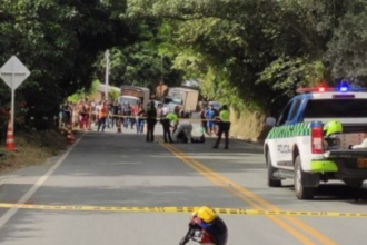 Accidente Bolombolo - Santa Fe de Antioquia./FOTO: DENUNCIAS ANTIOQUIA