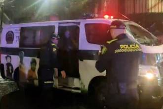 Niña rescatada en La Francia. FOTO: POLICÍA 