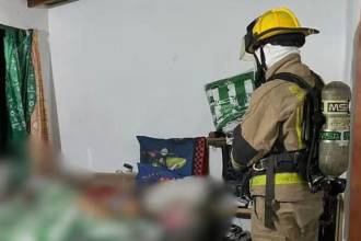 Tanto la pareja como los dos perros fueron encontrados sin signos de violencia. FOTO: BOMBEROS RIONEGRO