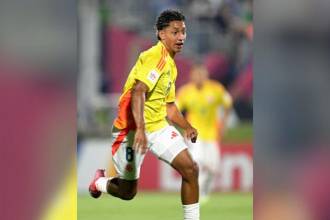 Juan José Cataño fue el autor del gol que le dio el empate a la Tricolor en el Mundial Sub-17. / FOTO: FIFA
