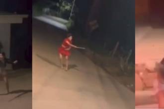 Jóvenes jugando ‘guerra de bengalas’ en Remedios. FOTO: ANDRESJRENDONC