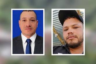 Jhon Hernán Durango (izq.) y Álex Fernando Posada Durango (der.), hallados sin vida en Briceño, Antioquia. FOTO: REDES