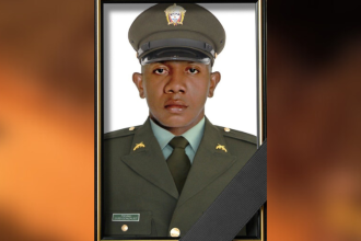 El patrullero Luis Carlos González Bejarano fue la víctima que dejó este ataque armado en Andes. /FOTO: POLICÍA ANTIOQUIA