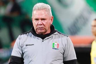 Hernán Darío Herrera, técnico del Once Caldas. FOTO: MANUEL SALDARRIAGA