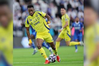 Jhon Durán terminaría pronto su presencia en el equipo saudí, en el que también milita Cristiano Ronaldo. /FOTO: GETTY. 