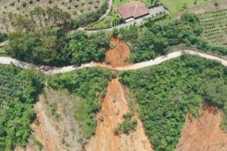 El movimiento de tierra en el sector ha sido progresivo. FOTO: CORTESÍA GOBERNACIÓN DE ANTIOQUIA