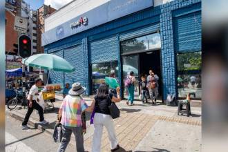 Sede de la Nueva EPS en Medellín. FOTO: ESNEYDER GUTIÉRREZ