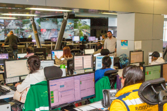 En el 123 hay varias agencias como Policía, Bomberos, Fiscalía, Movilidad, etc. /FOTO: Q’HUBO