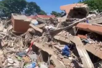 Así quedaron varios edificios tras terremoto en Colombia. FOTO: REDES SOCIALES