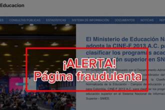 Referencia fraude digital. FOTO: CORTESÍA MINEDUCACIÓN 