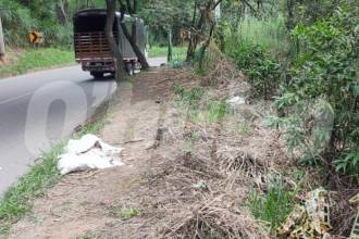 En este punto de Machado se produjo el hallazgo del cuerpo sin vida. FOTO: ANDRÉS GARCÍA
