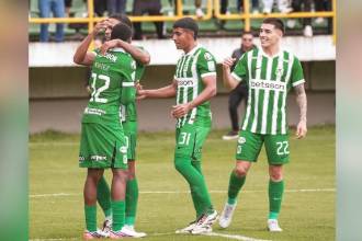 Atlético Nacional celebró en Tunja. FOTO: ATLÉTICO NACIONAL 