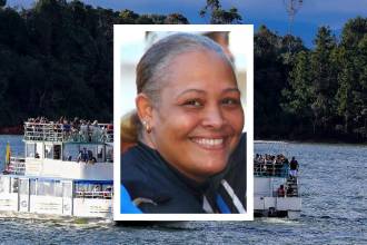 Embarcaciones en la represa de Guatapé. FOTO: ARCHIVO JAIME PÉREZ Y TOMADA DE REDES SOCIALES (DETALLE VÍCTIMA)