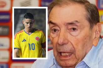 Las polémicas declaraciones de Fuad Char (Der.) hasta el momento no han sido respondidas por James (Izq.). FOTOS: TOMADAS DE NOTICIAS RCN (FONDO) E INSTAGRAM JAMES RODRÍGUEZ (DETALLE)