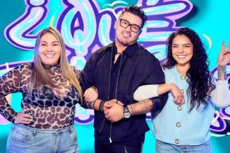 Desde el 1. ° de septiembre, Hassam formaba parte de este programa digital del Canal RCN, la lado de Johana Velandia (izquierda) y de Valentina Taguado (derecha). /FOTO: IG @oficialhassam