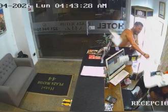El hombre que agredió a la mujer es un colombiano, aunque se desconoce su identidad. FOTO: CORTESÍA DENUNCIAS ANTIOQUIA