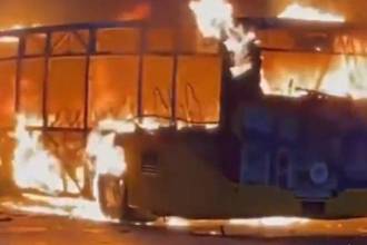 En videos quedó registrado el angutioso momento del incendio. FOTO: CAPTURA DE REDES SOCIALES