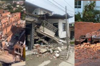 Imágenes que dejaron el terremoto en varias ciudades de Colombia. FOTO: REDES