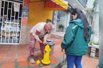 Son 20 los hidrantes habilitados para entregar agua a las zonas afectadas. /FOTO: CORTESÍA EPM