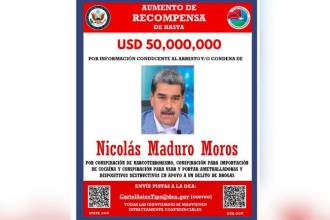 Ofrecen una millonaria recompensa por quien entregue a Nicolás Maduro. /FOTO: X @DEAHQ