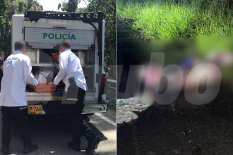 Cuerpos hallados embolsados en San Cristóbal (izq.) y en Copacabana (der.). FOTOS: LAURA ROSA JIMÉNEZ VALENCIA Y CORTESÍA