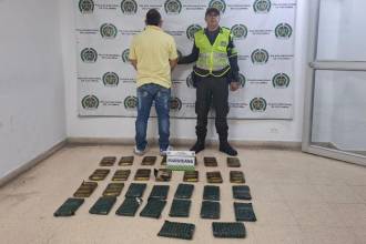 Con estas capturas, la Policía continúa cerrando el paso al transporte ilegal de estupefacientes. /FOTO: POLICÍA NACIONAL