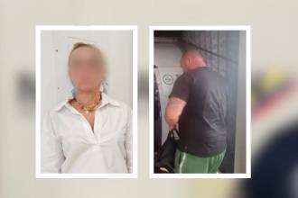 Ciudadana estadounidense con circular roja de Interpol (Izq.) y ciudadano alemán expulsado por alterar el orden público en Medellín (Der.). FOTOS: CORTESÍA MIGRACIÓN COLOMBIA Y X @FICOGUTIERREZ