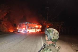El bus de transporte público en Valdivia. FOTO: D.R.A