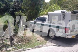 Investigadores de la Sijín de la Policía se encargaron de la inspección judicial. FOTO: GUILLERMO OSPINA