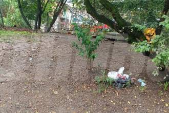 En esta zona se desplomó el sujeto que fue atacado en el barrio Salento. /FOTO: CRISTIAN VÁSQUEZ