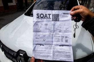 El Soat es obligatorio para todos los vehículos que circulan en el país. FOTO: ARCHIVO - JAIME PÉREZ